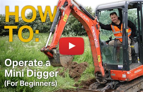 mini excavator youtube video|operating mini digger beginner.